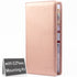 CANOPUS Big Rose Gold Car Registration and Insurance Holder, PU Leather Card Holder, Vehicle Glove Box Organizer for Auto, SUV, Truck